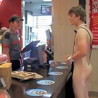Mankini at McDonald's