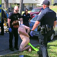 Naked Man Arrested