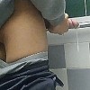 Big Boner Jerk Off in Public Bathroom