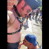 Leather Sub Sucks Publicly