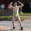 Mankini Man Prances
